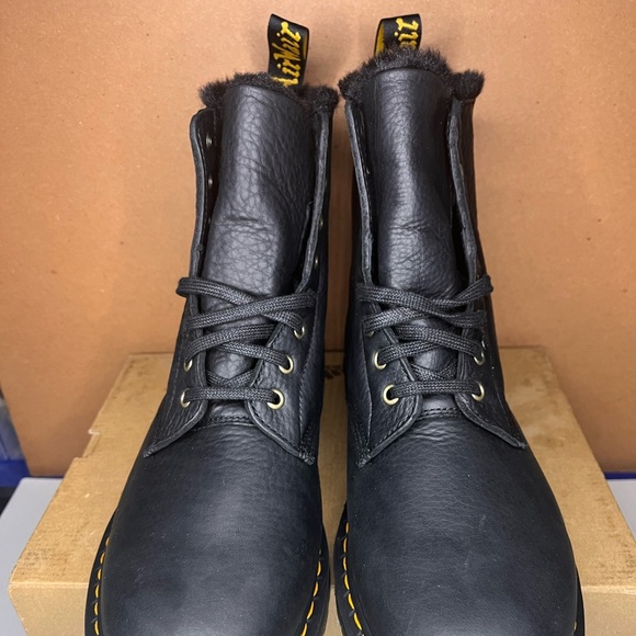 Dr. Martens 1460 Pascal FL Men's Combat Boots NEW Black Leather US Size 12 - Picture 3 of 6